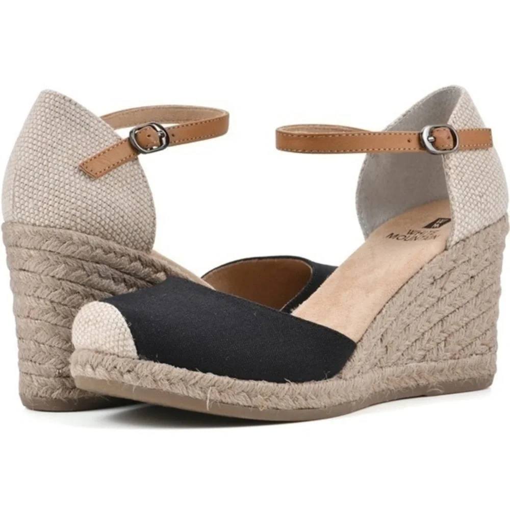 WHITE MOUNTAIN Women's Mamba Espadrille Wedge Sandal
